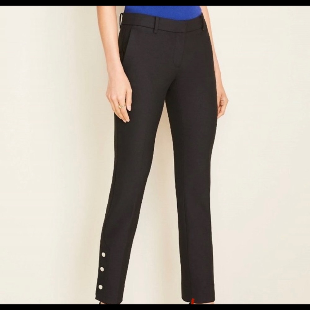 Ann Taylor Black Slim Fit Trousers